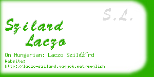 szilard laczo business card